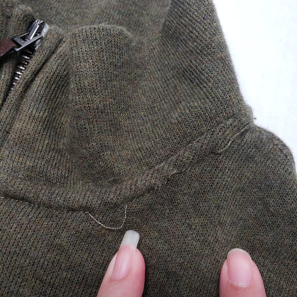 Polo Ralph Lauren 1/4 Zip Sweater Mens Small Green Pullover Preppy Casual Cotton - Picture 9 of 16